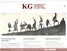 Tablet Screenshot of kg-physiotherapie-goettingen.de